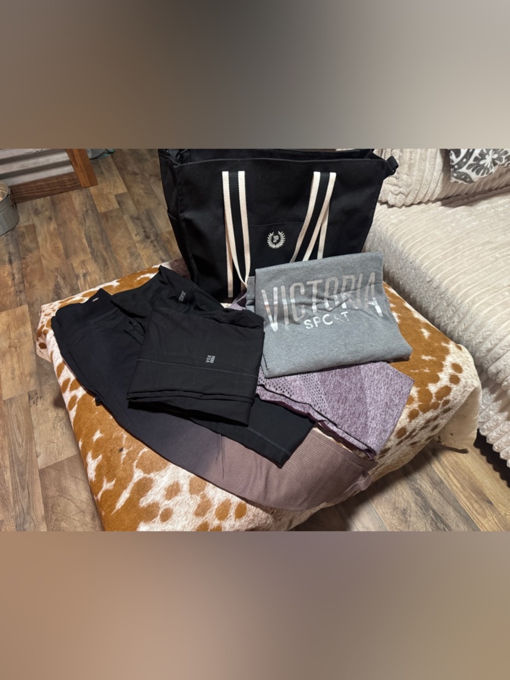 PINK Victoria Sport BUNDLE!! VS Tote, Sweatshirt & 4 pairs of leggings!!!!